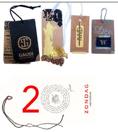 Recycelte Hangtags