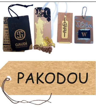 Personalisierte Kraftpapier Hangtags