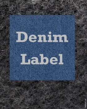 Denim Abzeichen Mit Logo