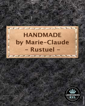 24 Etichette in pelle | Etichette in pelle personalizzate | Etichette in pelle con logo
