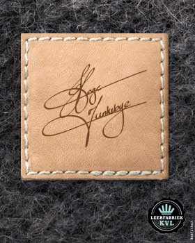 24 Etichette in pelle | Etichette in pelle personalizzate | Etichette in pelle con logo