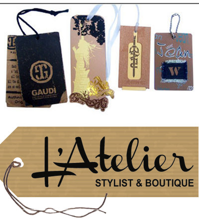 Kraftpapier Hangtags mit Logo | Personalisierte Anhänger aus Kraftpapier